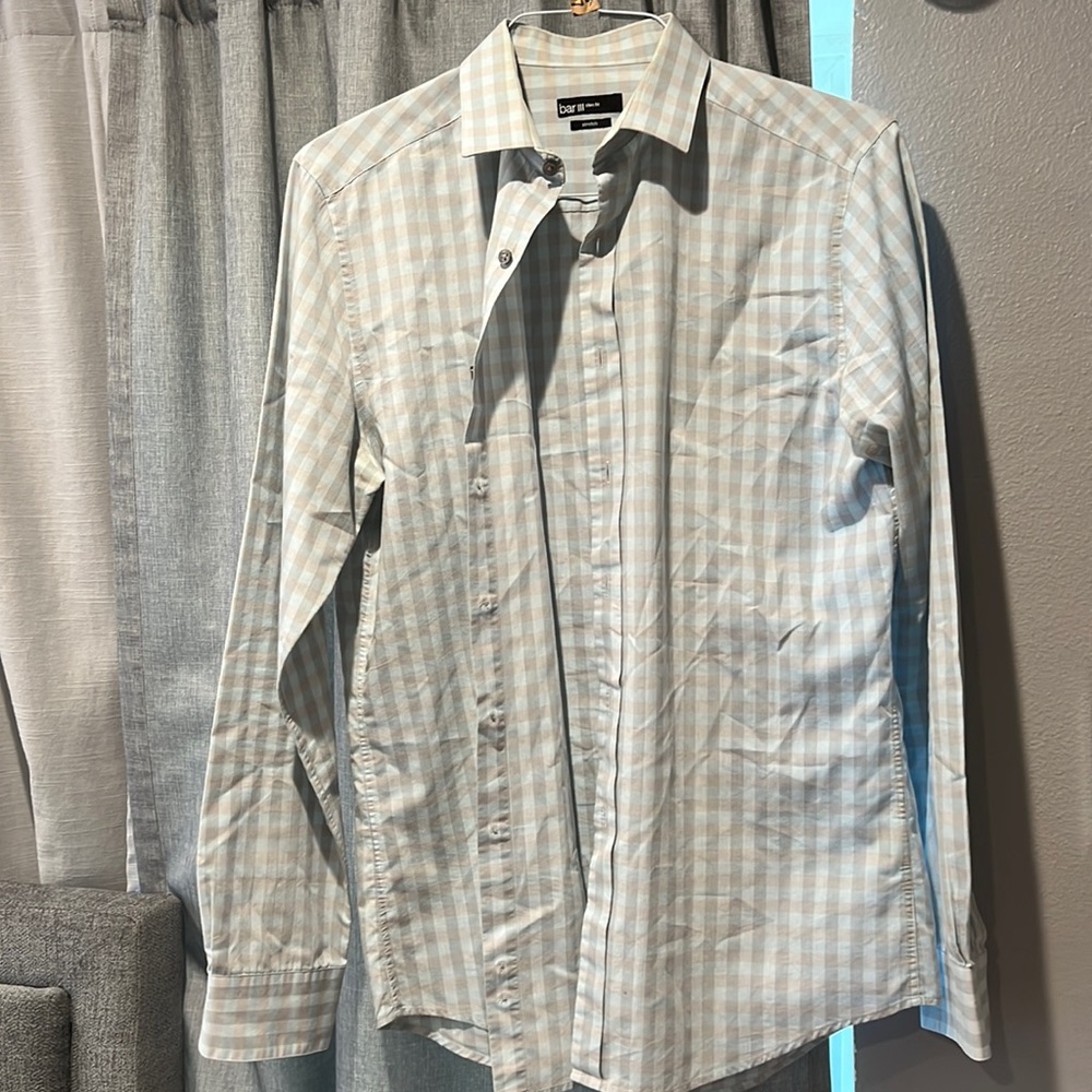 Bar III Mens Dress Shirt